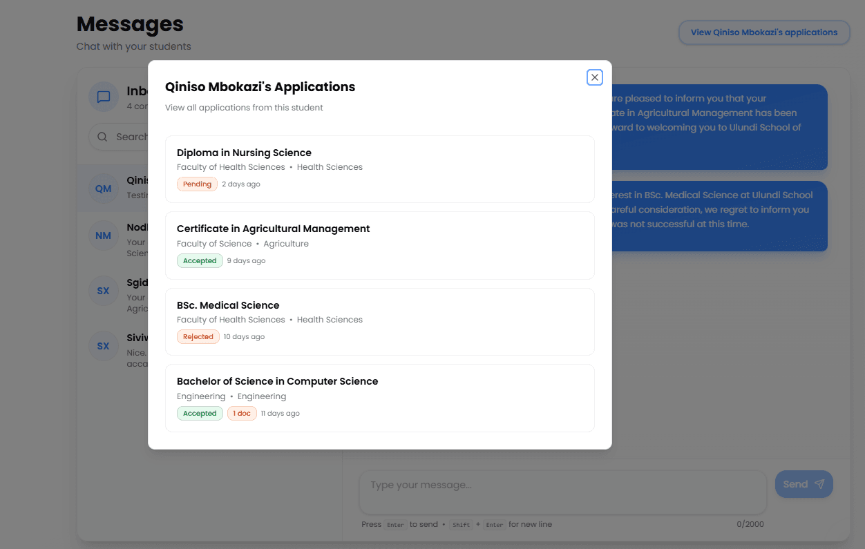 Integrated Messaging System